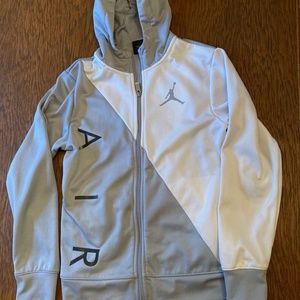 Boys' Zipper Light Weight Air Jordan Hooded Jacket